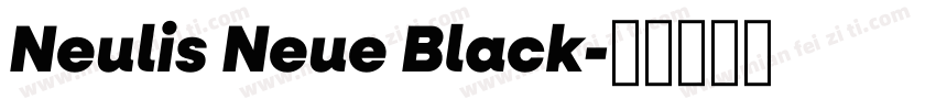 Neulis Neue Black字体转换